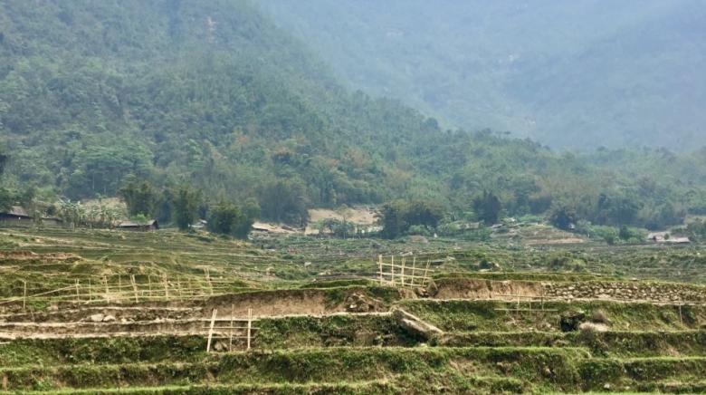 The stunning green mountains of Sapa